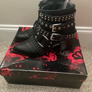 Black Ankle Boots Size 9.5